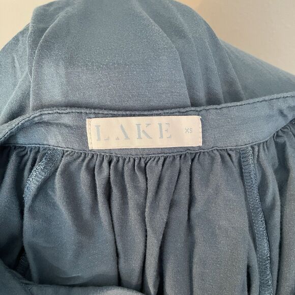 LAKE Pajamas Nightgown XS Oversized Maxi Sleep Blue Soft Comfy Lightweight EUC - Picture 10 of 14